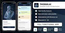 Thomas.AI : ChatGPT by OpenAI : Flutter full application for android & iOS