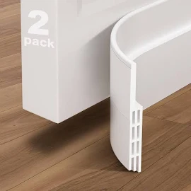 GroTheory 2 Pack Door Draft Stopper, Under Door Sweep for Exterior & Interior Doors, Weather Stripping Door Seal, Garage Window