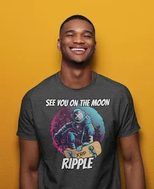 See You On The Moon Ripple XRP shirt | Crypto T shirt | XRP Cryptocurrency tshirt