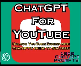 ChatGPT Prompts For YouTube Use Chat GPT Prompts for YouTube banner AI generated YouTube intro ideas YouTube premium & YouTube svg eBook pdf