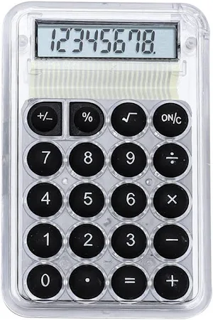 cdar Basic Calculator, Smart Calculator,Desktop Calculator,Pocket Size Mini Calculators for School, Office, Home Black