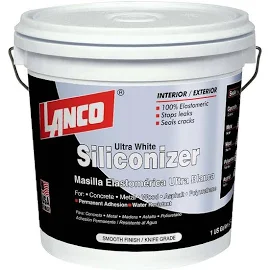 Lanco Siliconizer Crack Filler 1 gal. White Elastomeric Roof Patch