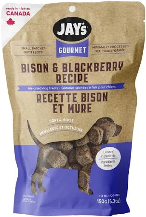 Jay's Gourmet Bison & Blackberry Recipe Dog Treats