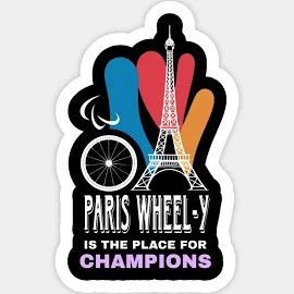 Paris 2024 Wheelchair Champions Sticker