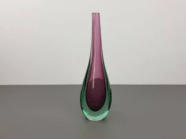 Flavio Poli Murano Glass Vase from Italy,60s, Muranoglasvase von Flavio Poli aus Italien, Vintage, Mid Century, 60er, Modern