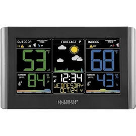 La Crosse Technology C85845-INT Weather Station Black