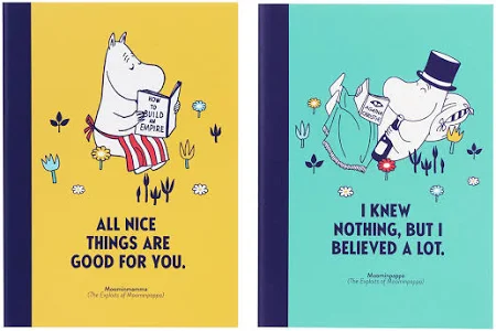 Moomin Mamma & Pappa Set of 2 A6 Notebooks
