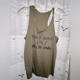 Temu Tops | Vodka Tank L | Color: Tan | Size: L | Whitleygc1991's Closet