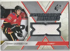 2020-21 Spx Johnny Gaudreau Extravagant Materials Ex-jg Calgary Flames