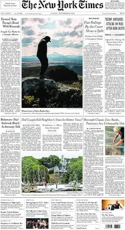 The New York Times; Sunday, September 14, 2025