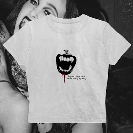 Chappell Roan Red Wine Supernova Baby Tee - Fan Made Midwest Princess Tour Merch