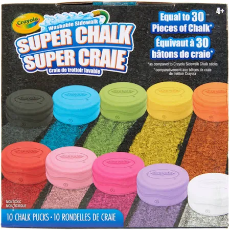 Crayola Super Chalk Washable Sidewalk Chalk