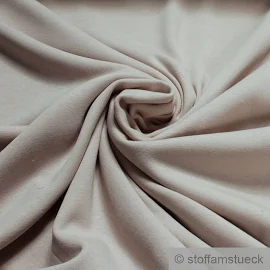 Fabric Cotton Polyester Elastane Alps Sweat Jersey cream fluffy soft