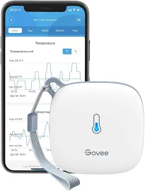 Govee WiFi Thermometer Hygrometer H5179, Smart Humidity Temperature Sensor with App Notification Alert, 2 Years Free Data Storage Export, Remote