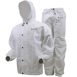 Frogg Toggs Men's Classic All-Sport Rain Suit, White