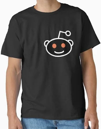 Reddit Logo Dark Theme Reddit Classic T-Shirt