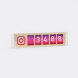 Instagram Counter 5 Digits - Social Media Counter - Marketing and Loyalty Tool - Increase your followers' numbers - Smiirl