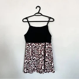 Temu Tops | Temu Tank Top | Color: Black/Brown | Size: L | Hannekb's Closet