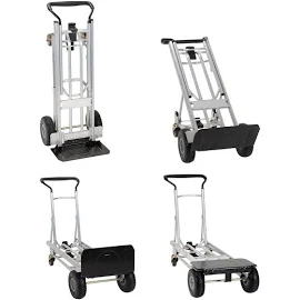 COSCO 4-in-1 Folding Series Hand Truck With Flat-Free Wheels