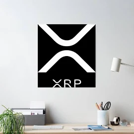 Xrp Ripple New Logo Xrp Poster | Redbubble