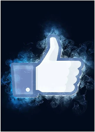 Displate Metal Poster "Facebook Like Icon" - Emoji - Magnetic Poster - Gift Idea