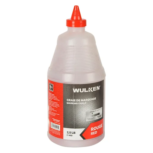 Craie de marquage rouge 2,25 lb WULKEN