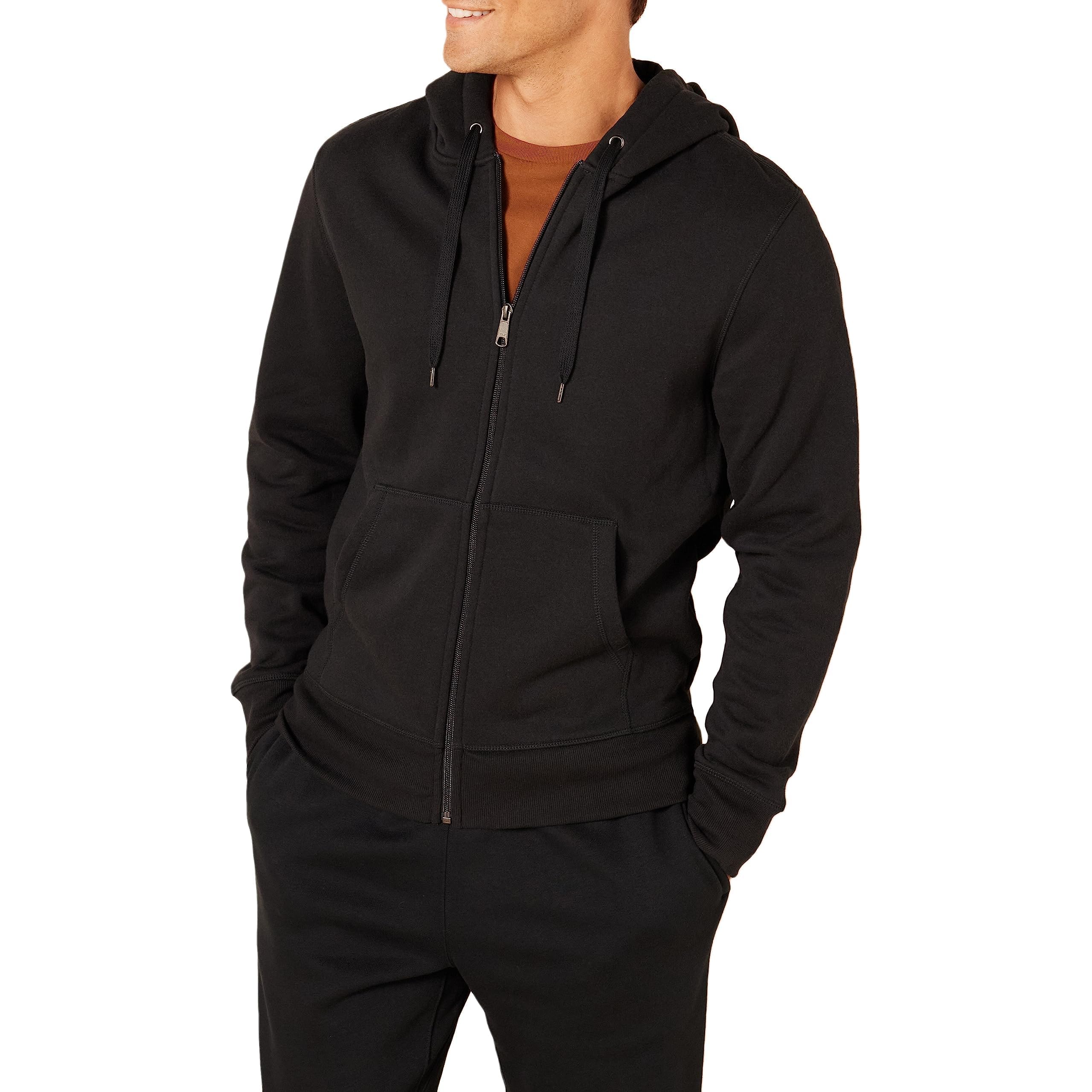 Amazon Essentials Men's Full-Zip Hooded Fleece Sweatshirt