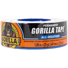 Gorilla All Weather Tape - Black 1.88 in x 25 yd