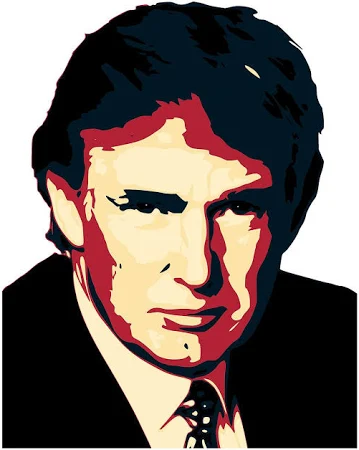 Displate Metal Poster "Donald Trump" - Pop Art Portraits - Magnetic Poster - Gift Idea