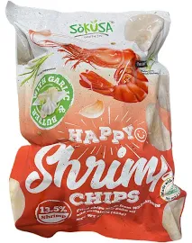 Costco Happy Chips with Garlic & Butter 13.5% Shrimp Family Size 16 oz