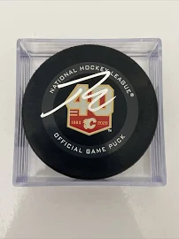 Johnny Gaudreau Calgary Flames Signed 40th Anniversary Season Official