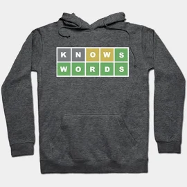 thedeuce Wordle Knows Words Hoodie