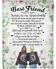 Personalized To My Best Friend Thank You For All * Gifts for Besties * Best Christmas Gift * Best Birthday Gift * CB047