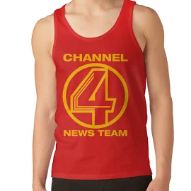 Channel 4 News Team Shirt Tank Top | Redbubble Anchorman The Legend of Ron Burgundy (2004) Tank Top