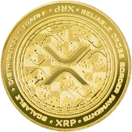 Ripple | Xrp Physical Crypto Coin Novelty Souvenir Token Gold Color