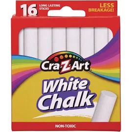 Cra Z Art Chalk, White - 16 sticks