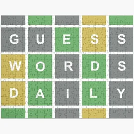 Guess Words Daily Wordle wordle Jigsaw Puzzle