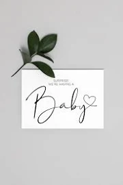 Baby Announcement Card, Pregnancy Reveal for Family, Digital Design, Downloadable Card, Printable Cards, I'm Pregnant, Prego, Having a Baby