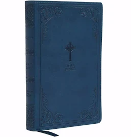 NRSV Catholic Bible Gift Edition Leathersoft Teal Comfort Print by Catholic Bible Press