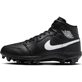 Jordan 1 Mid TD Cleat Black White