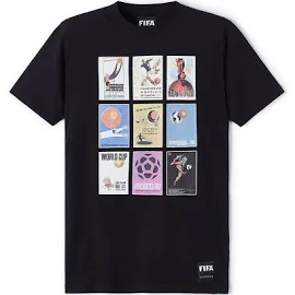 Copa FIFA Classics World Cup Collage Poster Tee - Black - XXL