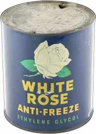White Rose Anti-freeze Ethylene Glycol 20" Heavy Duty Usa Made Metal