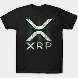 UriahDoodlesFashions XRP HODLers Cryptocurrency Binary Code XRP T-Shirt