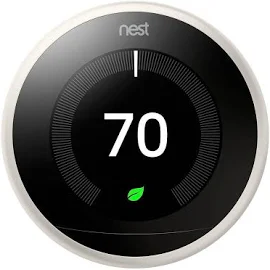 Google - Nest Learning Smart Thermostat - 3rd Generation - White