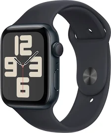 Apple Watch SE GPS 44mm with Midnight Aluminum Case & Sport Band, M/L