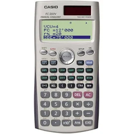 Casio Fc-200v Financial Consultant Calculator 4-Line Natural Textbook