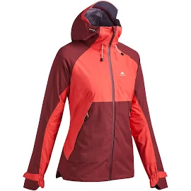 Women's Waterproof Hiking Jacket - MH 500 Red