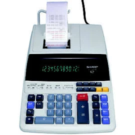 Sharp Printing Calculator 12 Display Fluorescent Display Off-White EL1197PIII