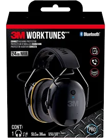 3M 90543-4DC Worktunes Connect Hearing Protector with Bluetooth, Black