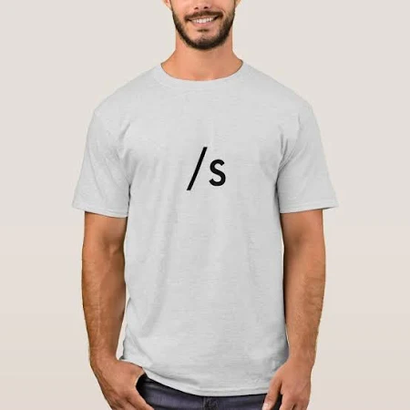 Reddit Sarcasm /s sign Shirt, Men's, Size: Adult L, Grey